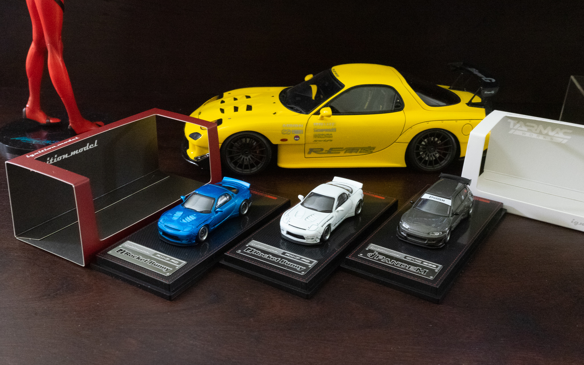 ignition 1/64 rocket bunny rx-7 fd3s及civic eg6偽開箱測評_嗶哩