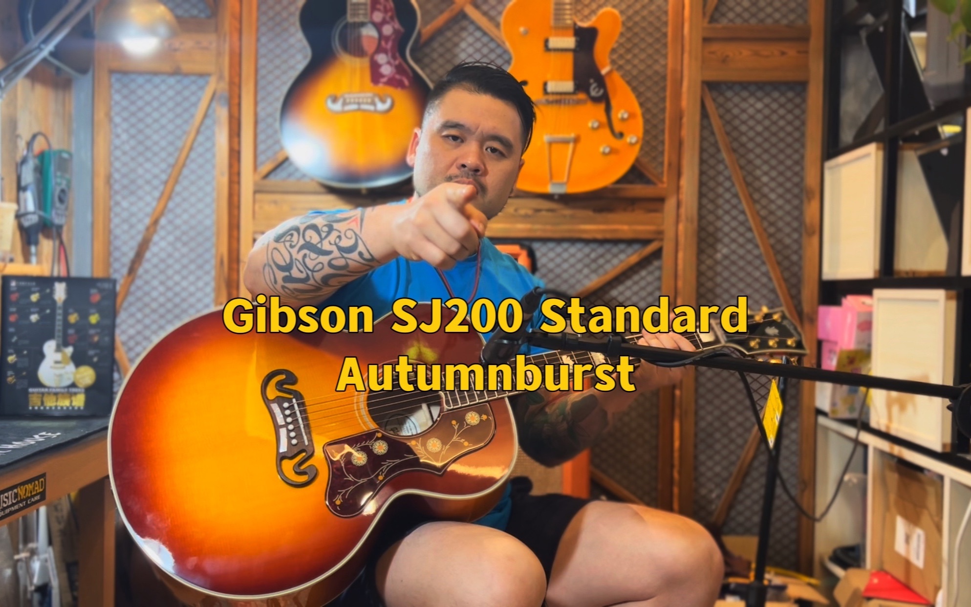 [图]大G一响 黄金万两｜Gibson SJ200 Standard上来就是一顿操作猛如虎 定睛一看原地杵《Give Me One Reason》翻弹