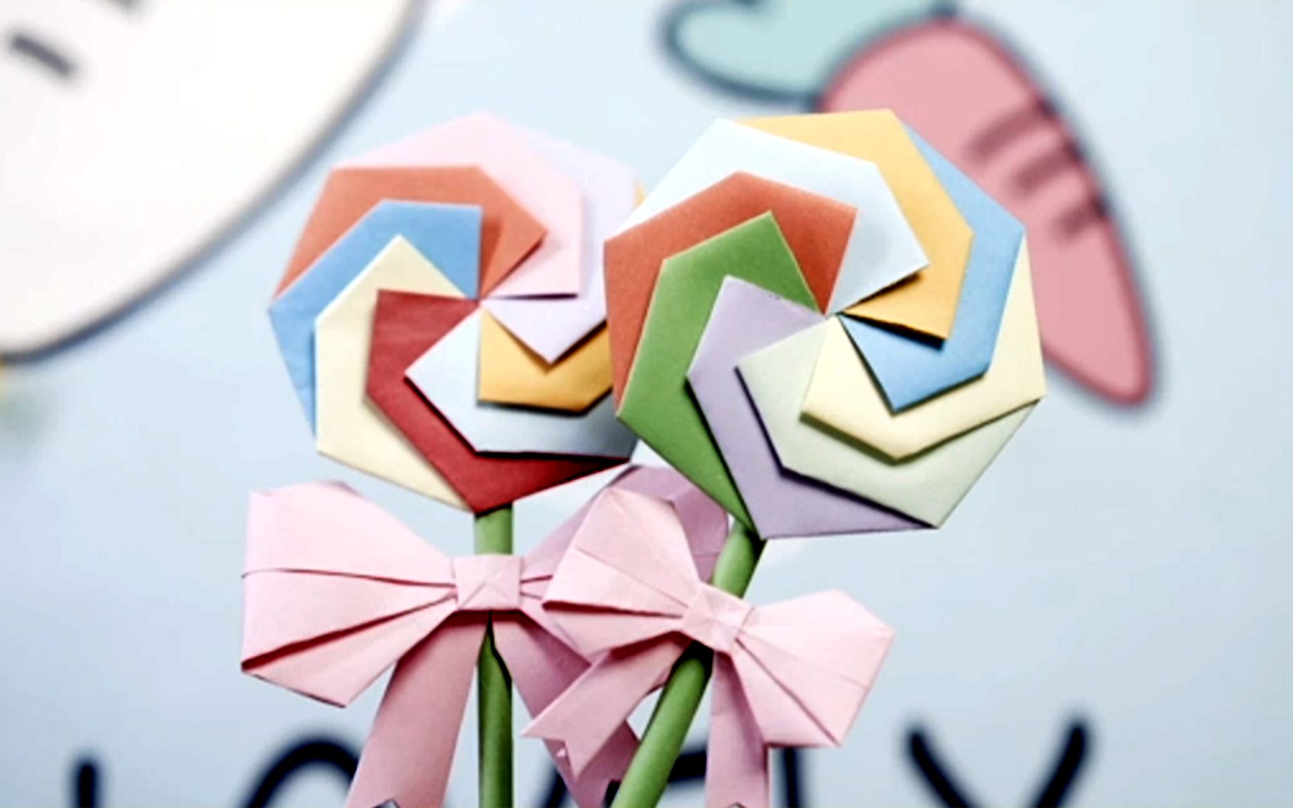 【九甲四班】卡纸 剪纸 折纸------简单教程---13棒棒糖