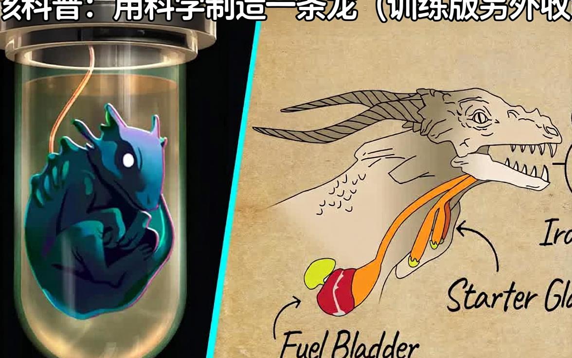 硬核科普：假如你要造一条龙？从基因到喷火原理！
