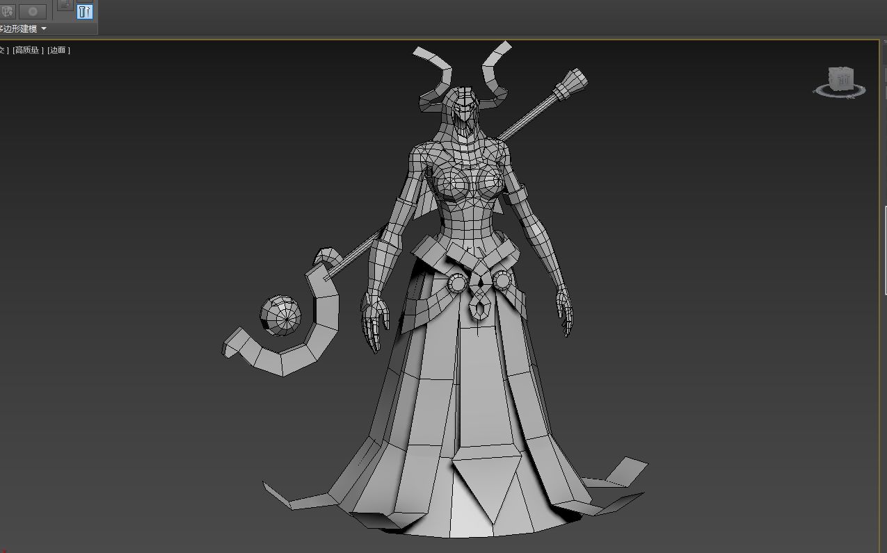 【3dmax人物建模】游戏女性低模案例教学