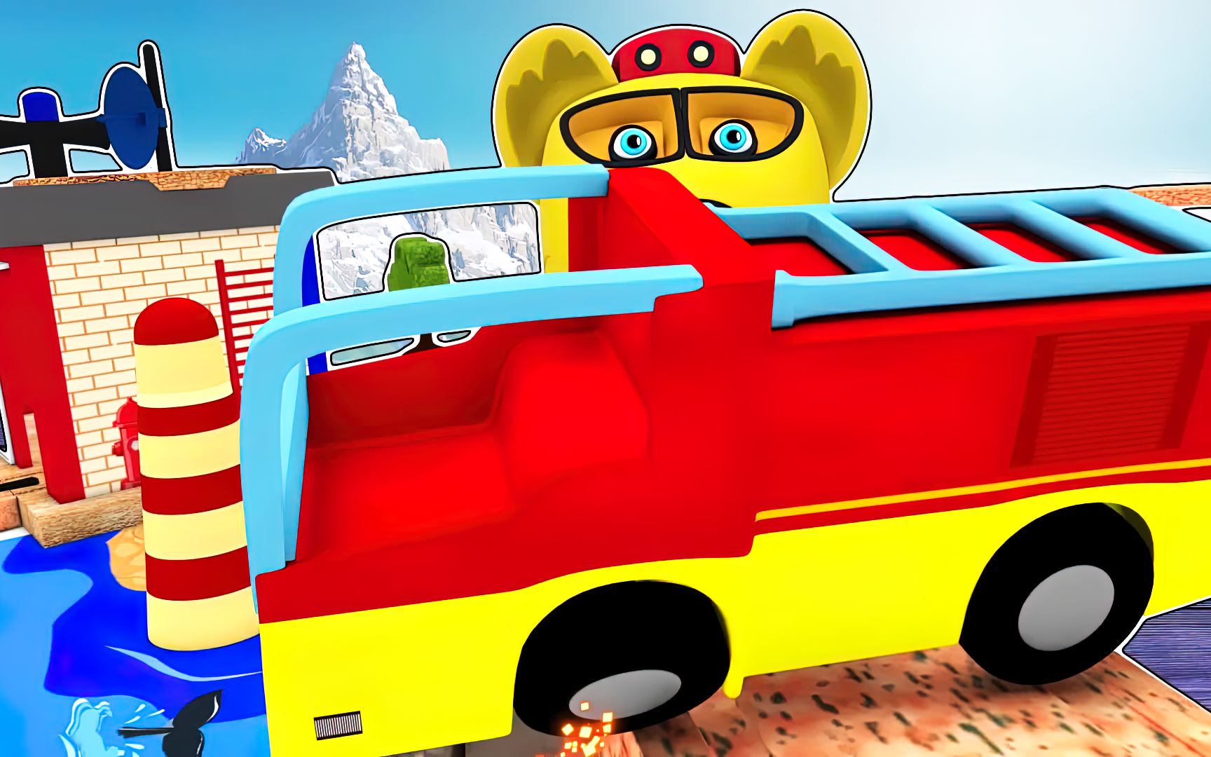 小火车欢乐谷危险碰撞,儿童动画亲子动漫