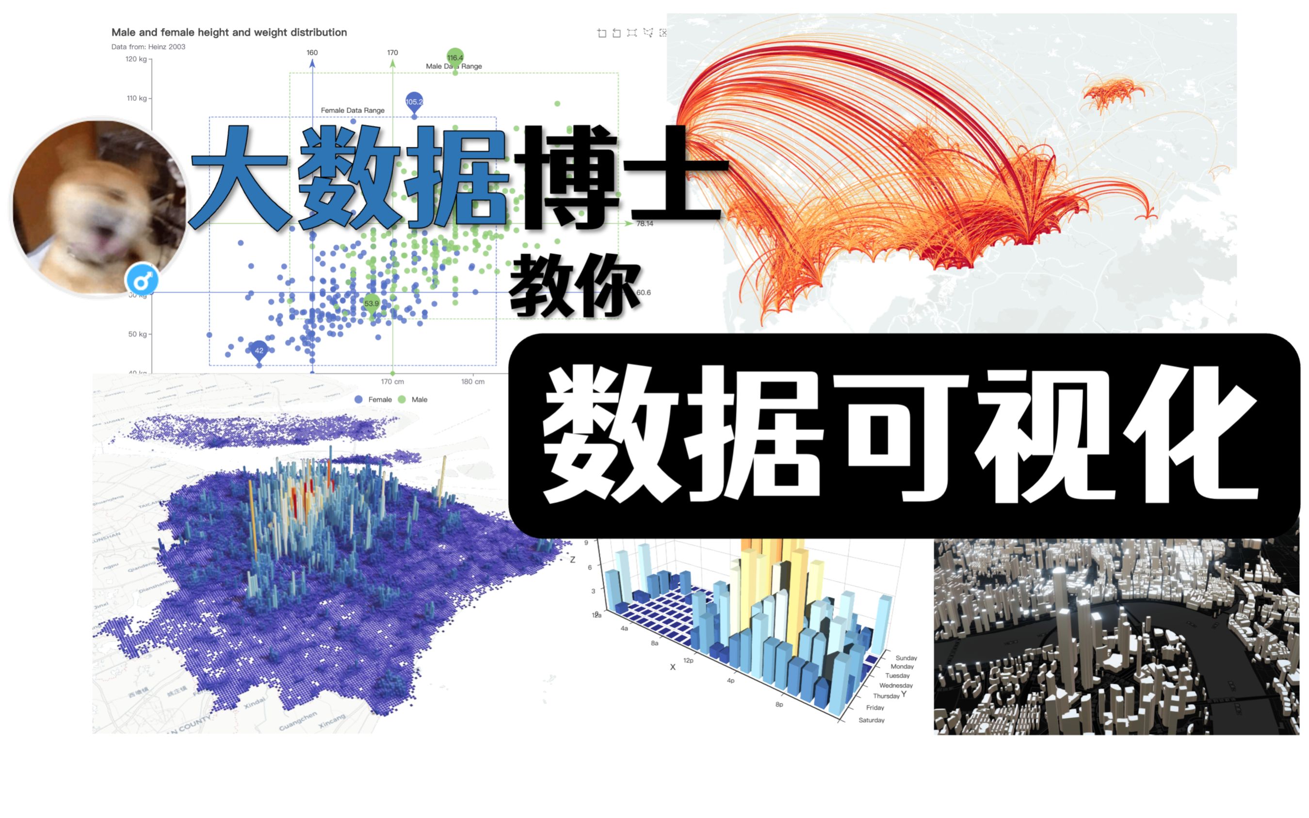 【课程合集】大数据博士教你数据可视化哔哩哔哩bilibili