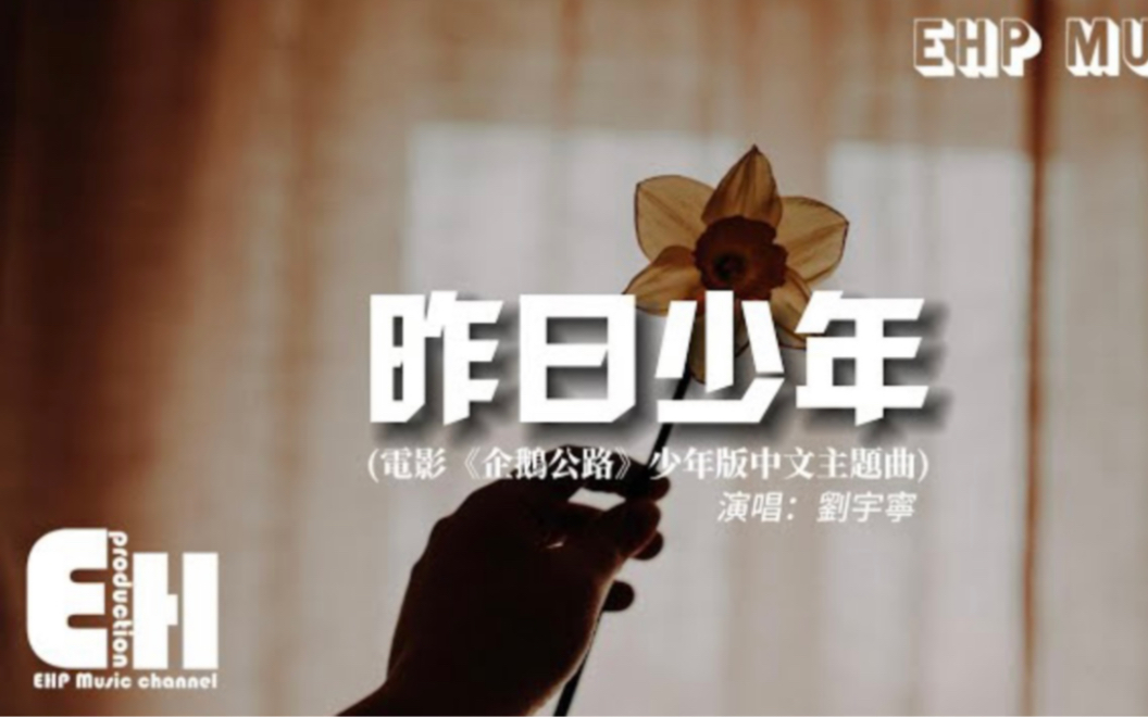 [图]刘宇宁 - 昨日少年(电影《企鹅公路》少年版中文主题曲)『我知道 成长总会有很多妥协，但在心中 仍旧住着骄傲的少年。 』【动态歌词完整版】