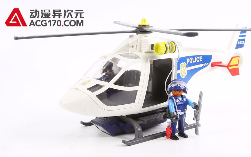 [图]【动漫异次元】摩比世界 Playmobil 城市行动 警察 6921 带灯的警用直升机