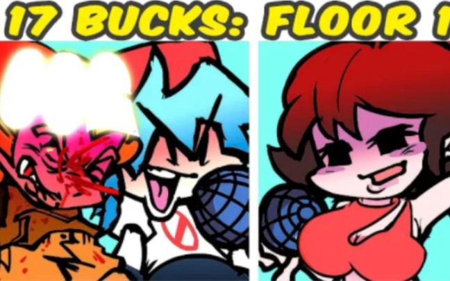 FNF 17 Bucks: Floor 1 FNF mod jogo online