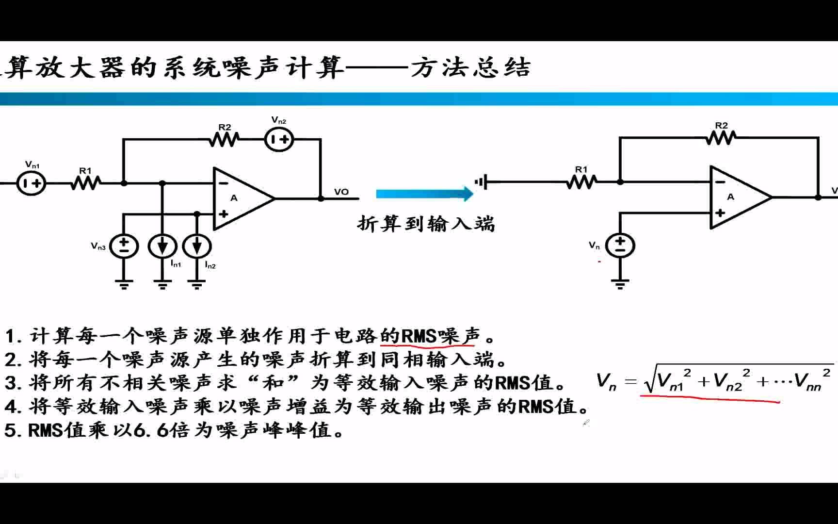 运放提高第8讲,运放噪声的计算及计算方法总结哔哩哔哩bilibili