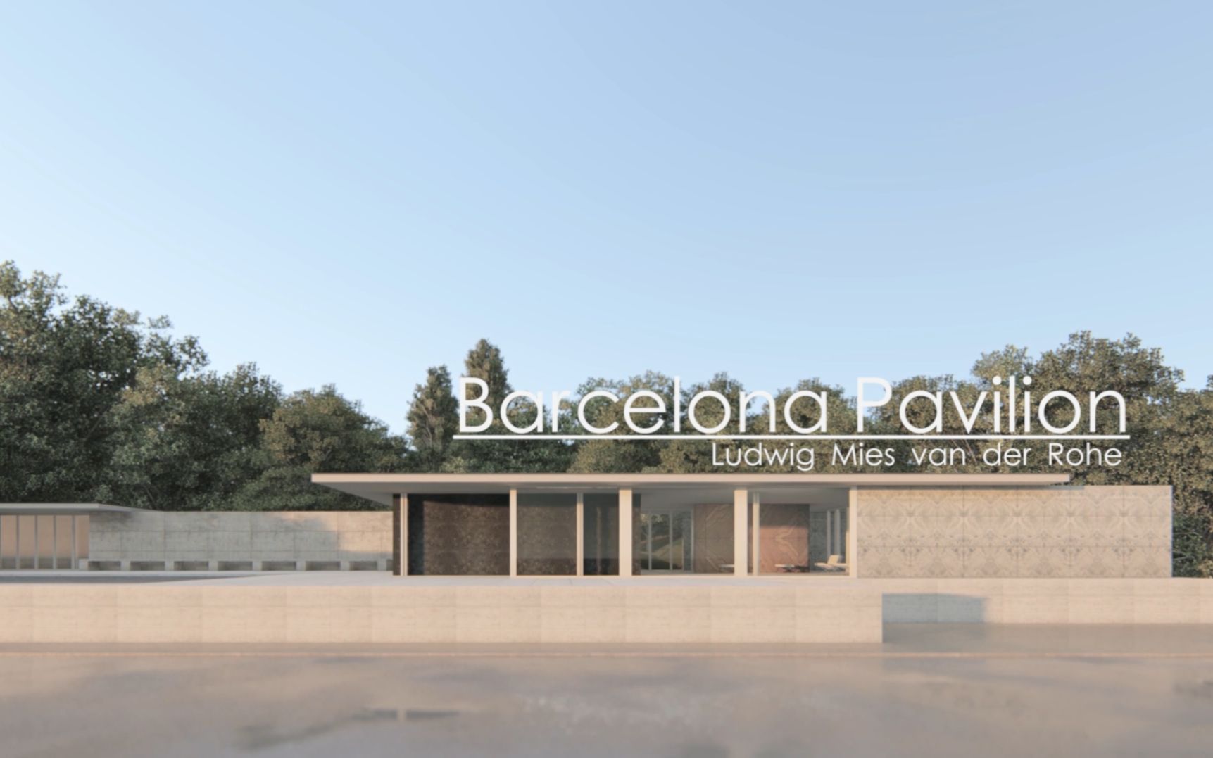 Lumion 8.0 建筑表现 —— 巴塞罗那德国馆Barcelona Pavilion哔哩哔哩bilibili