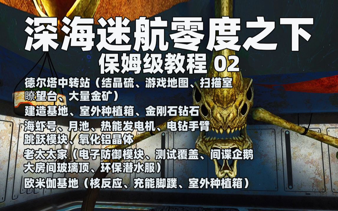 【深海迷航:零度之下】保姆级攻略02 | 遇见老太太、金刚石钻石、室外种植箱、游戏地图、扫描室、核反应堆、海虾号、月池、热能发电机、电子防御模、...