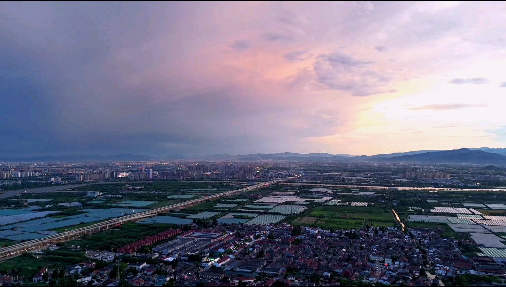 【城市风景】宁波江北风雨夜延时