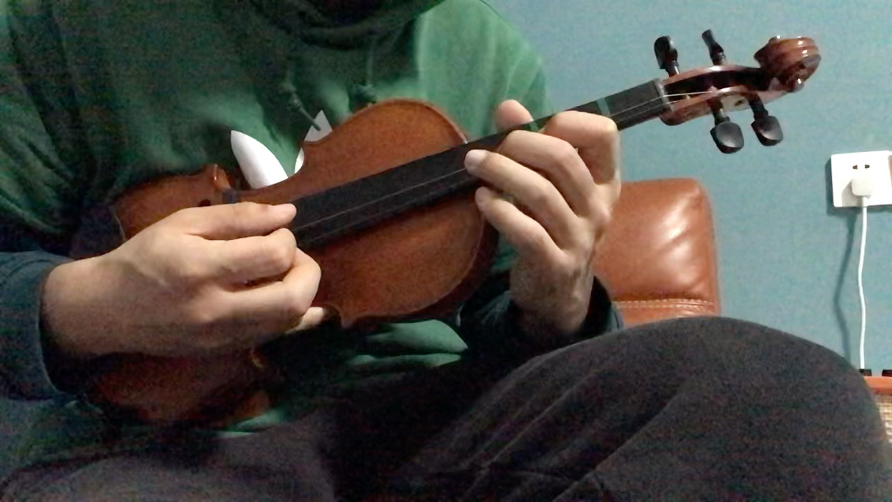 三把位的手指排列(d大调)