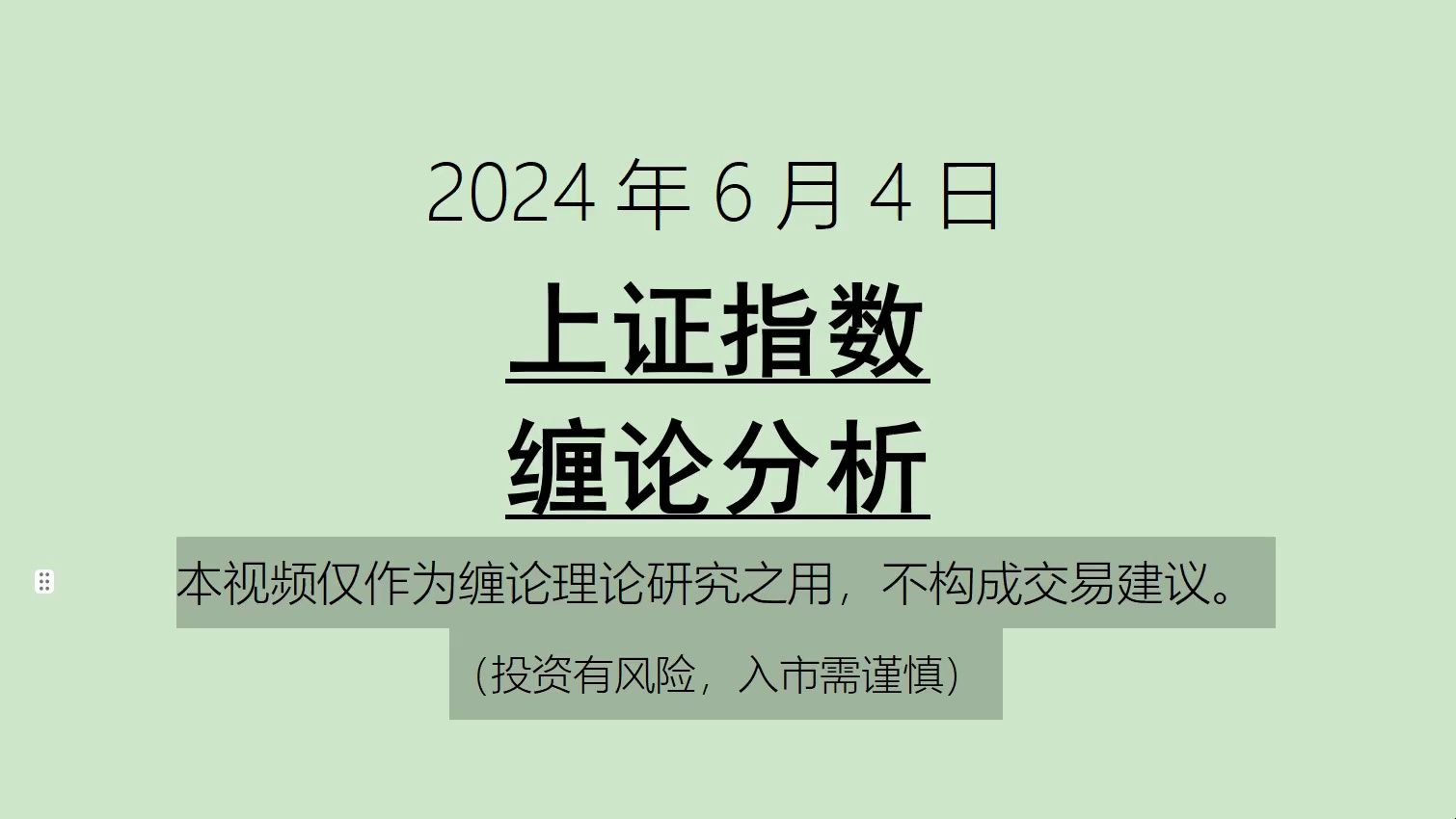 [图]《2024-6-4上证指数之缠论分析》