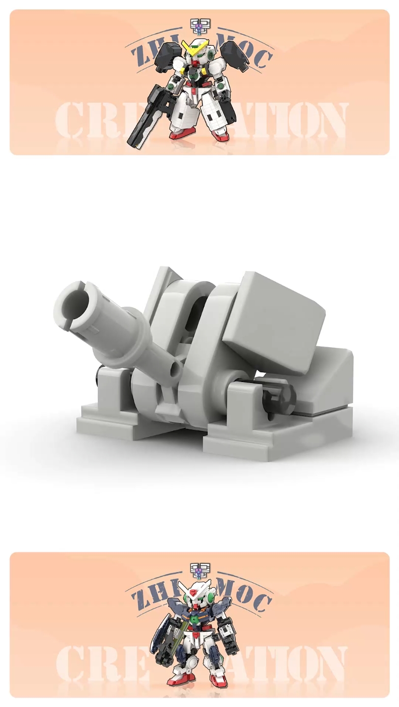 乐高积木moc迷你炮台创意拼搭