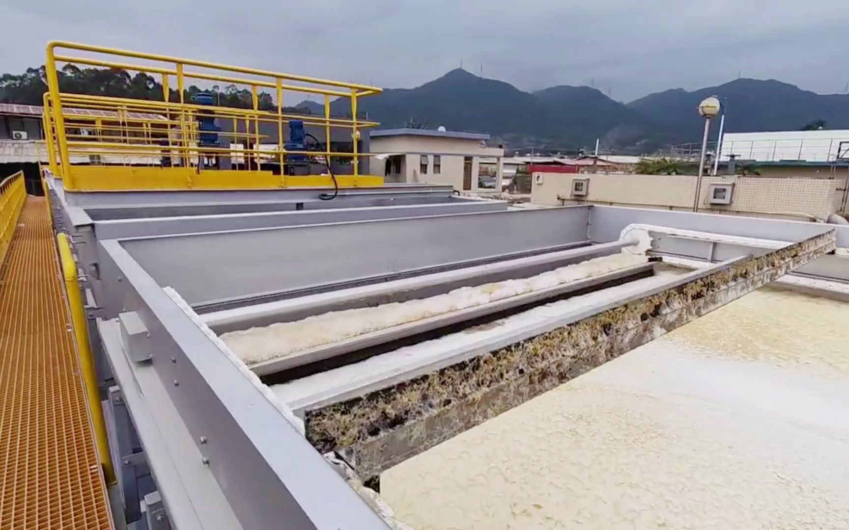 现场运行效果展示-溶气气浮设备应用于污水厂末端提标改造