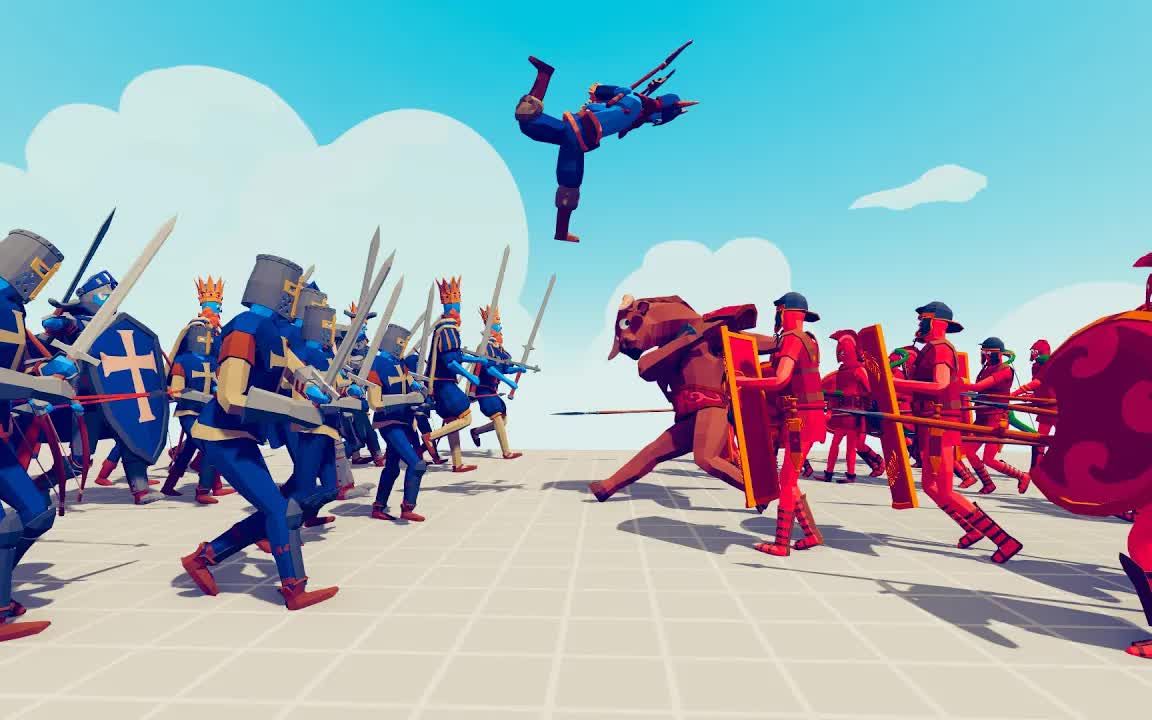 全面战争模拟器搞笑慢动作对战