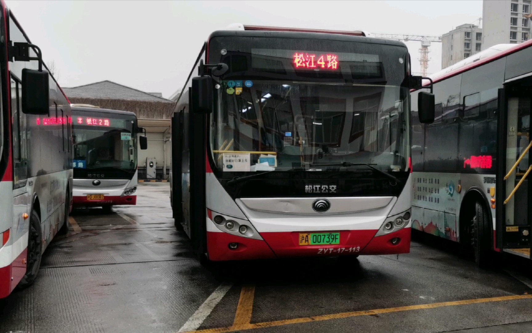 [pov147]上海松江公交 松江4路 松江汽车西站→松江汽车东站 前方展望