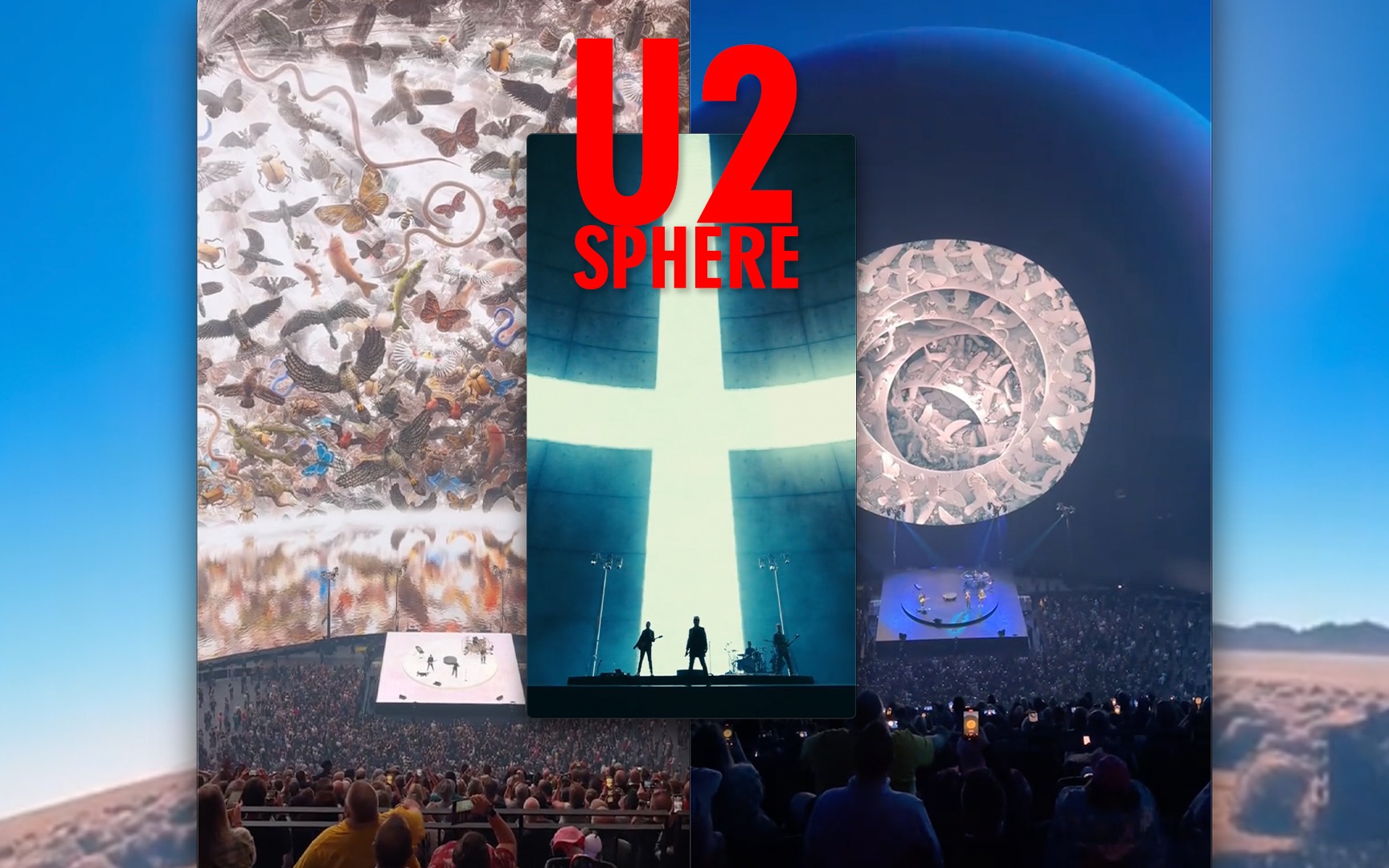 [图]U2在拉斯维加斯Sphere里带来的极致视觉震撼‼️