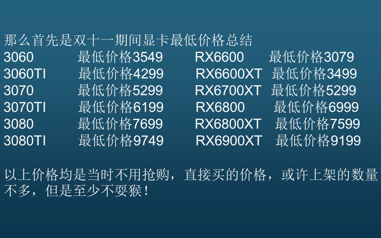 11.11显卡京东价格统计及活动期间价格总结哔哩哔哩bilibili