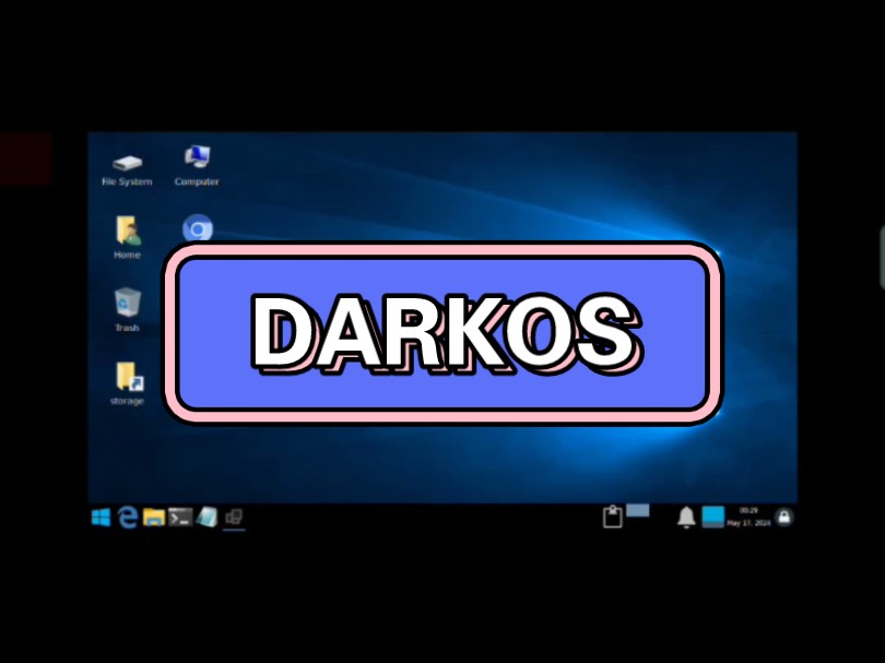 pc模拟器darkos0.94版Windows风格桌面利用手柄游玩生化危机7完美支持!生化危机7