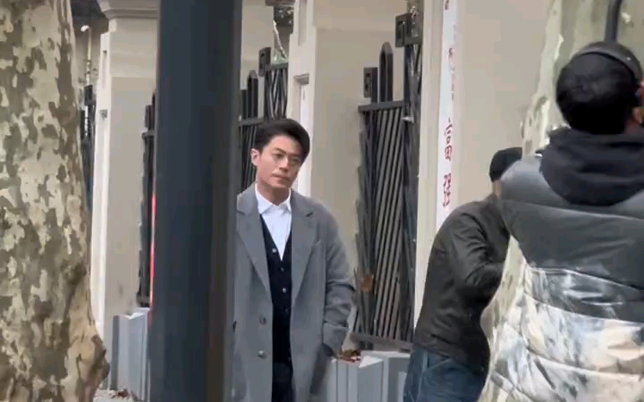 霍建华拍摄现场