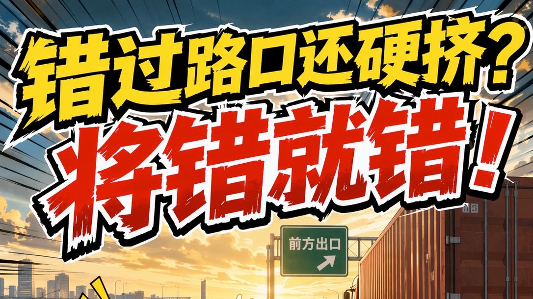 错过路口还硬挤？交警：将错就错