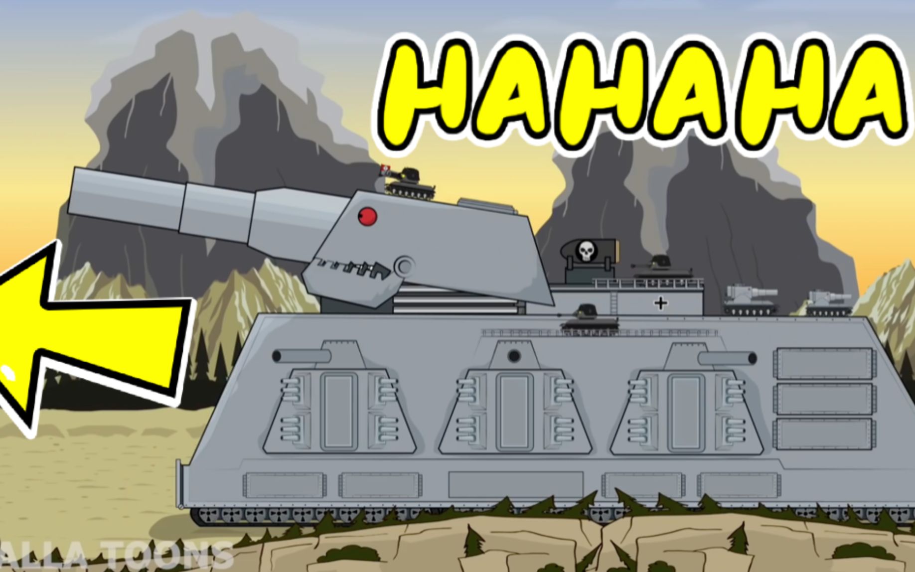 坦克动画超级坦克多利安遭遇铁山世界的拦截mp4