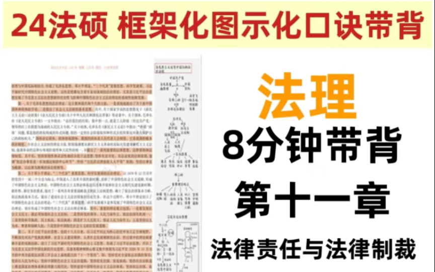 【24法硕带背】法理——第十一章 法律责任与法律制裁 8分钟图示化框架化口诀带背!哔哩哔哩bilibili