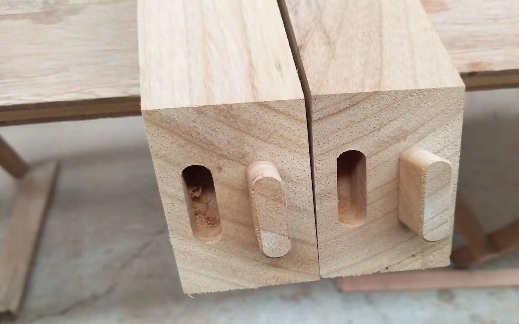 开榫机教程,蜂箱公母榫机,节省人工 (1)