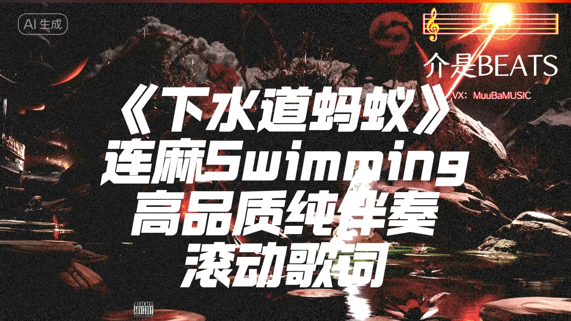 [图]《下水道蚂蚁》连麻Swimming   高品质纯伴奏+滚动歌词