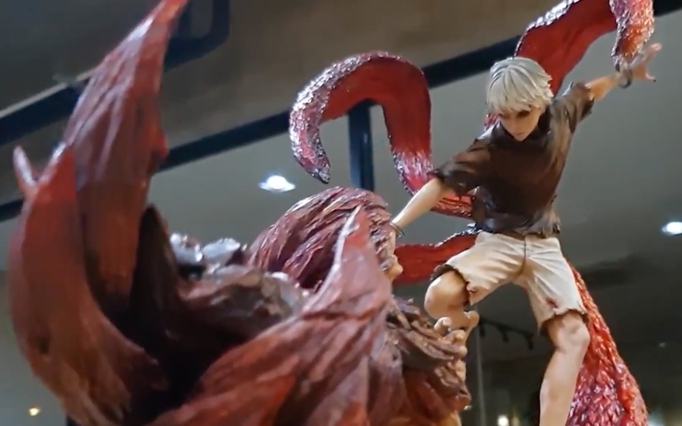 东京食种金木研vs壁虎杰森雕塑展示