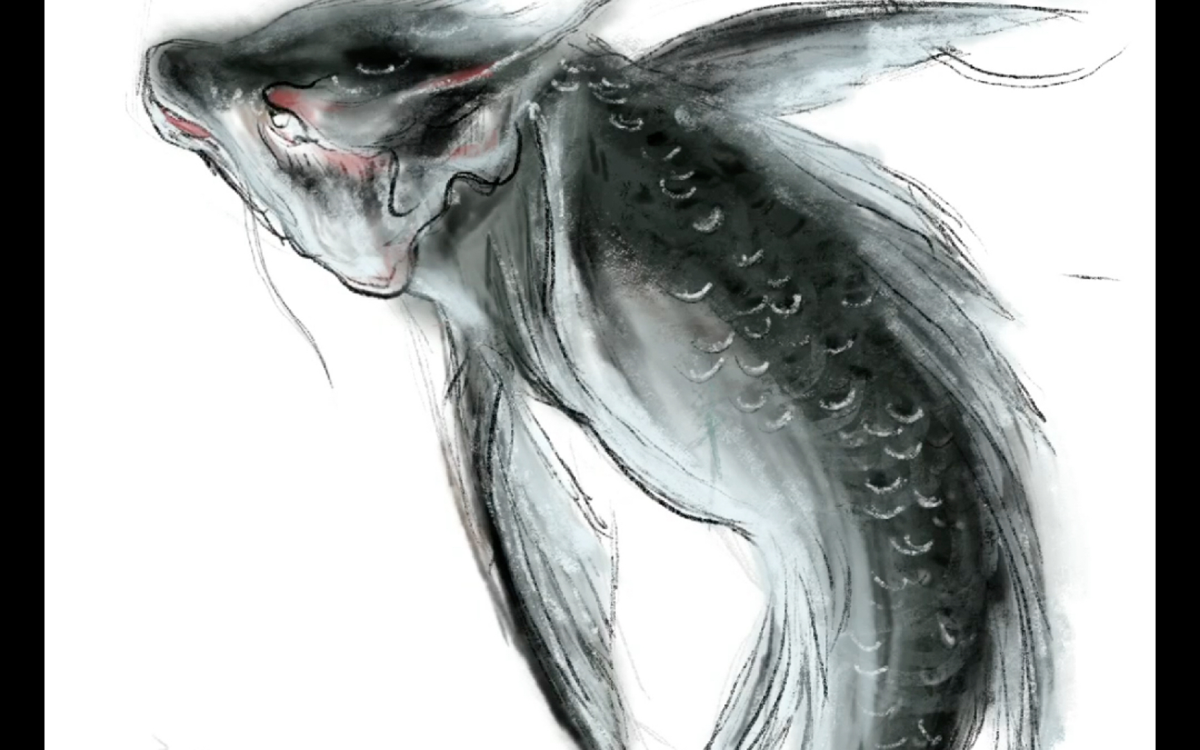 山海经 寐鱼临摹