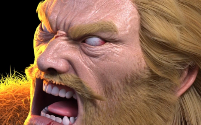 金毛狮王建模!这屠龙宝刀绝对一刀999!