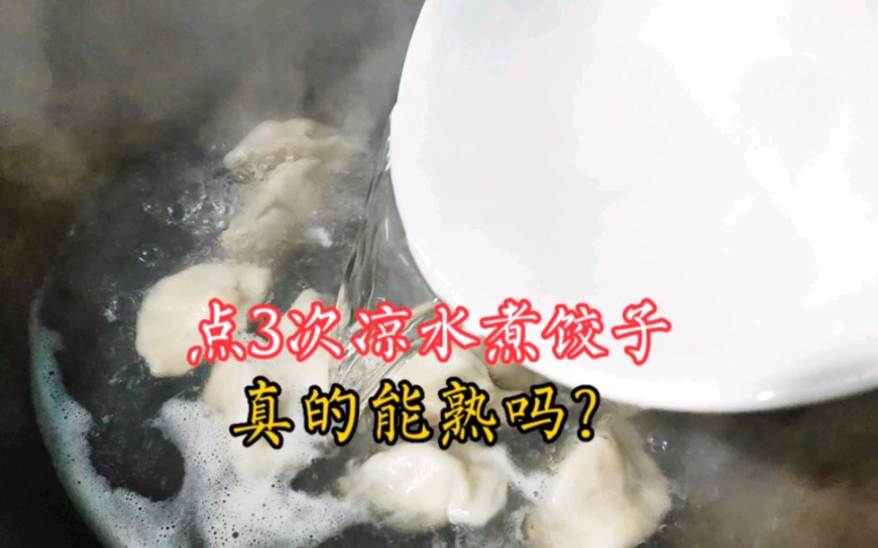 煮饺子,水开点3次凉水就熟?错!10年饺子店教1种方法,简单又节能!哔哩哔哩bilibili