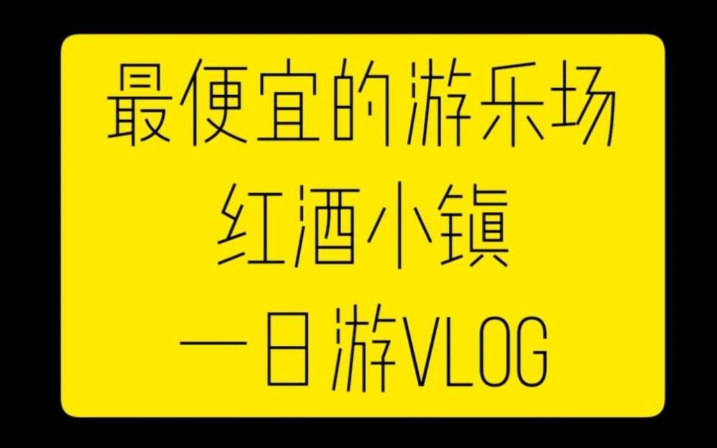 中国最便宜的游乐场?红酒小镇一日vlog!哔哩哔哩bilibili