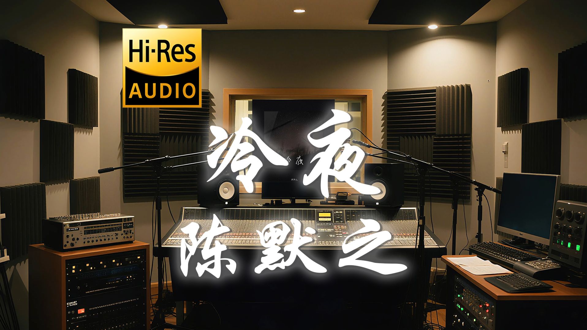【𝐇𝐢-𝐑𝐞𝐬·无损】陈默之《冷夜》歌词纯享版 - “梧桐落添几分秋 你一人远走”-听清工作室-听清工作室-哔哩哔哩视频