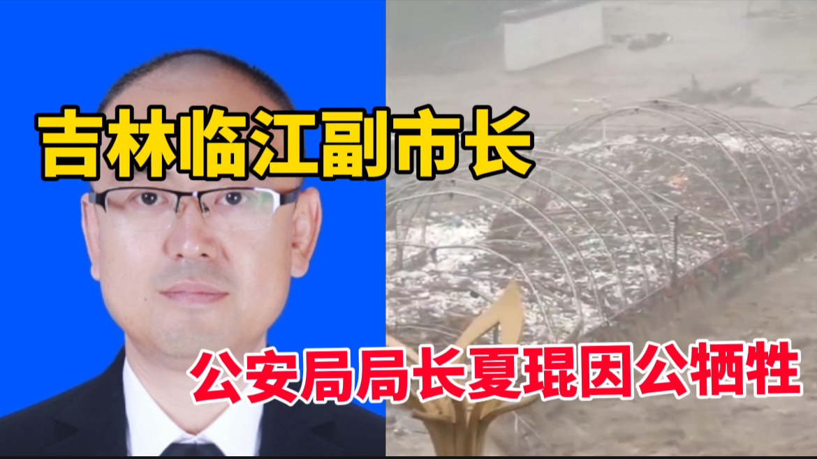 沉痛哀悼!吉林临江市副市长、公安局长夏琨在抗洪救灾中因公牺牲哔哩哔哩bilibili