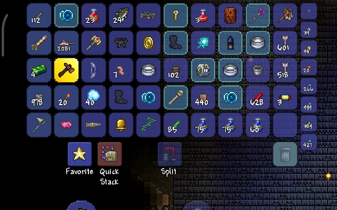 泰拉瑞亚简易快速刷地牢and金币方式(花后)