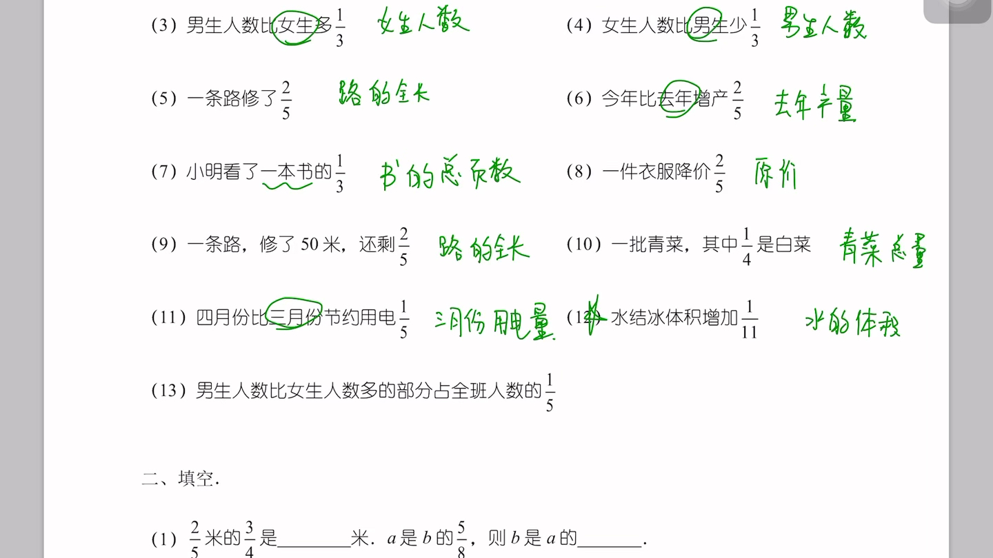 [图]分数应用题基础练习