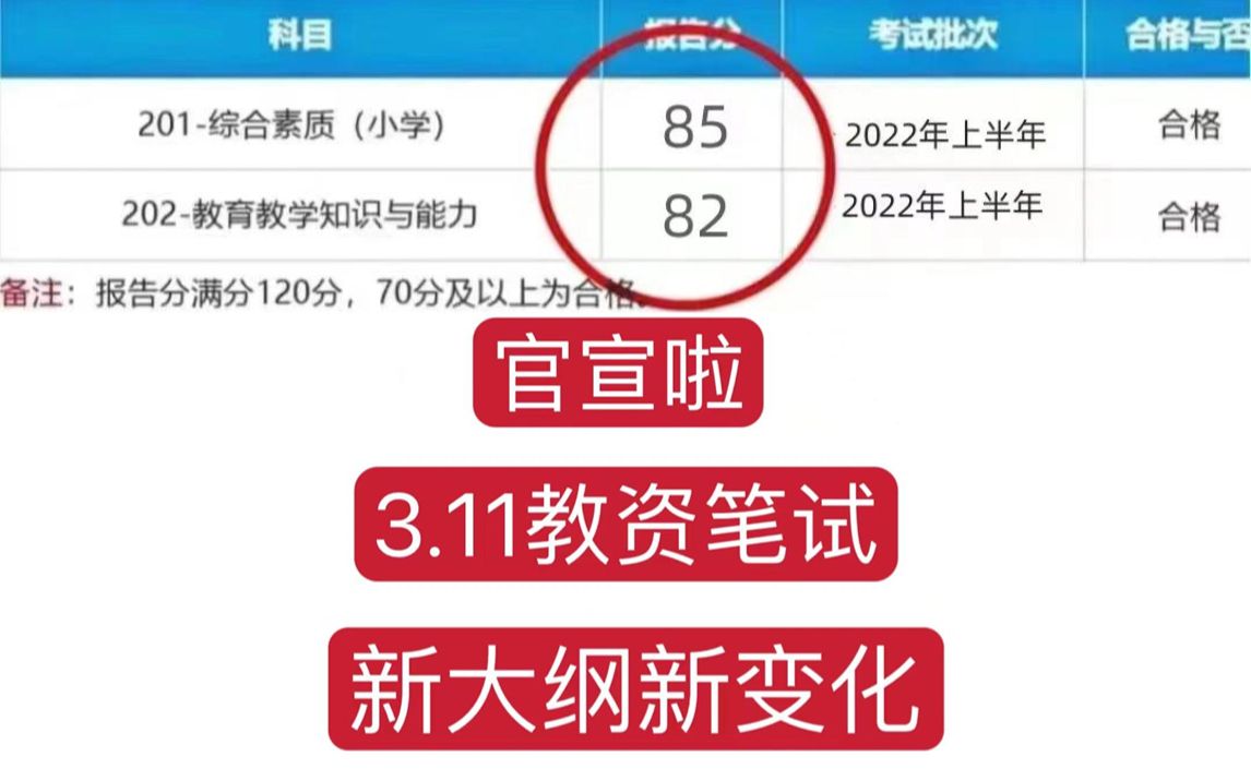 23教资笔试,新大纲新变化,存下春节7天背完!23上教资笔试科一综合素质科二教育知识与能力幼儿园小学初中高中哔哩哔哩bilibili