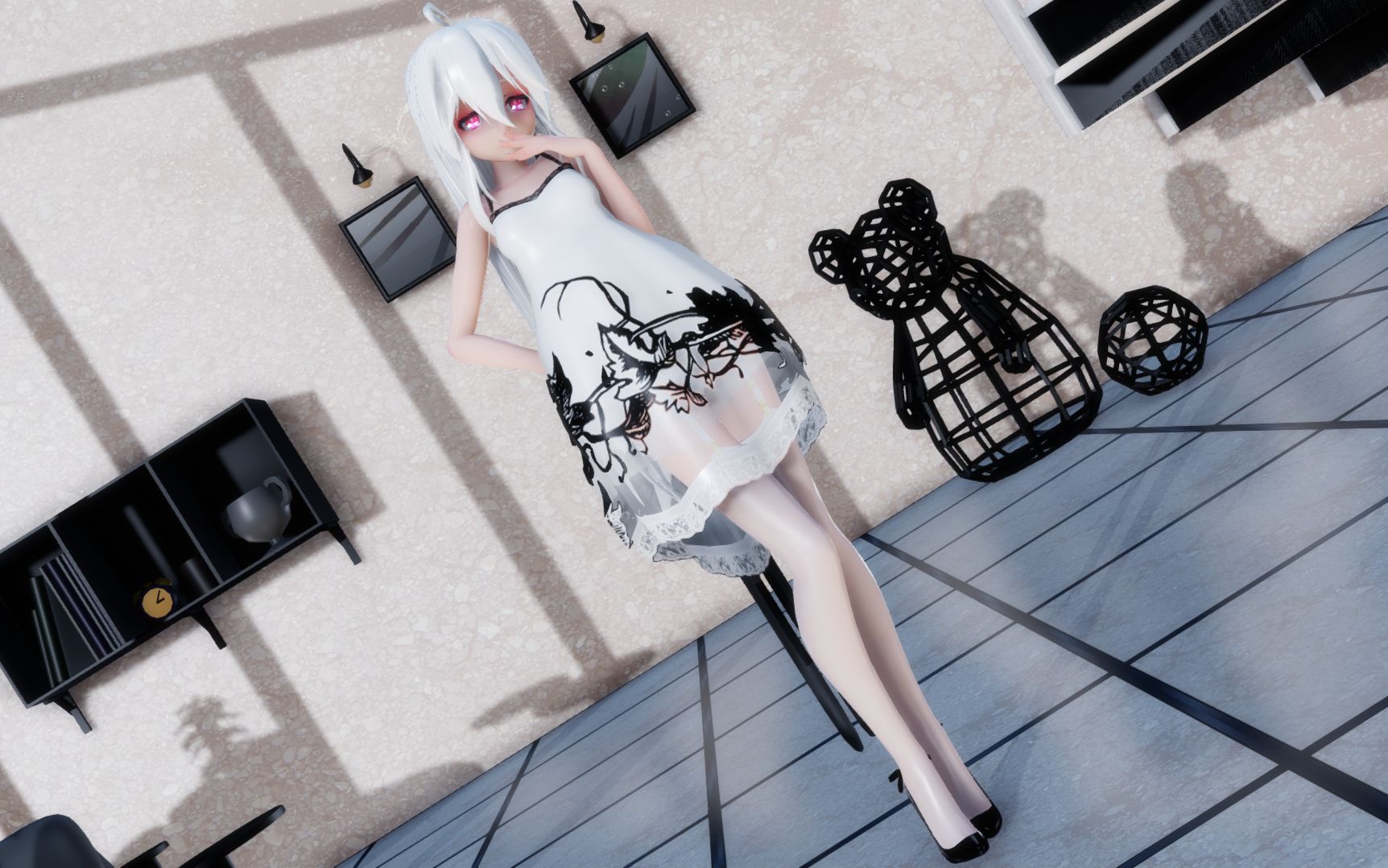 【mmd】蕾丝弱音_哔哩哔哩_bilibili