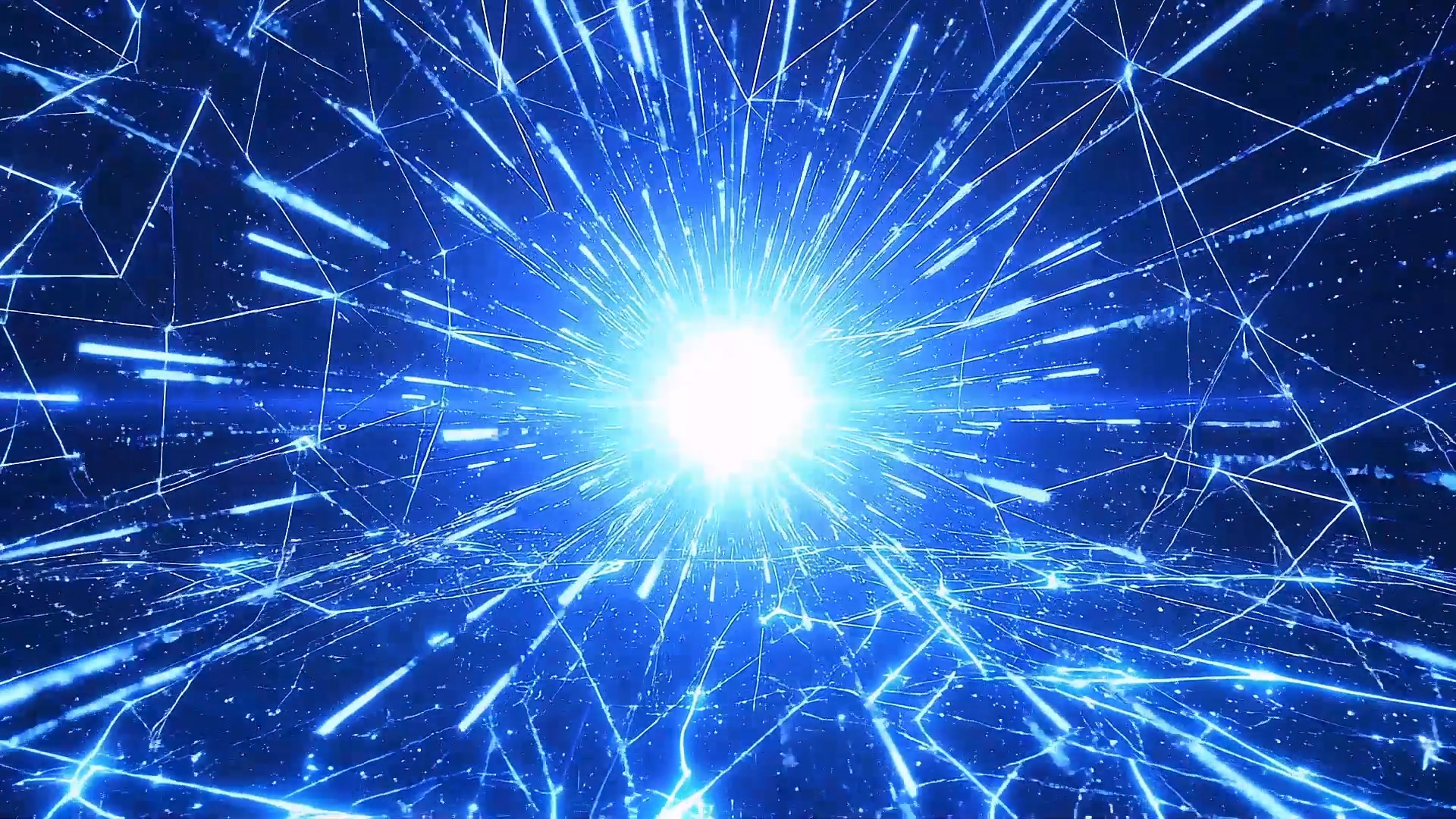 高科技数字粒子背景效果的标志logo店铺ae模板 科技爆炸宇宙爆炸