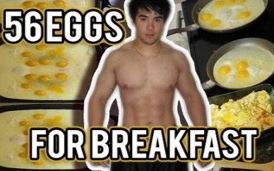 [图]【Chubbyemu‖小♂哥早期狠活】EXPERIMENT 56 EGGS For BREAKFAST