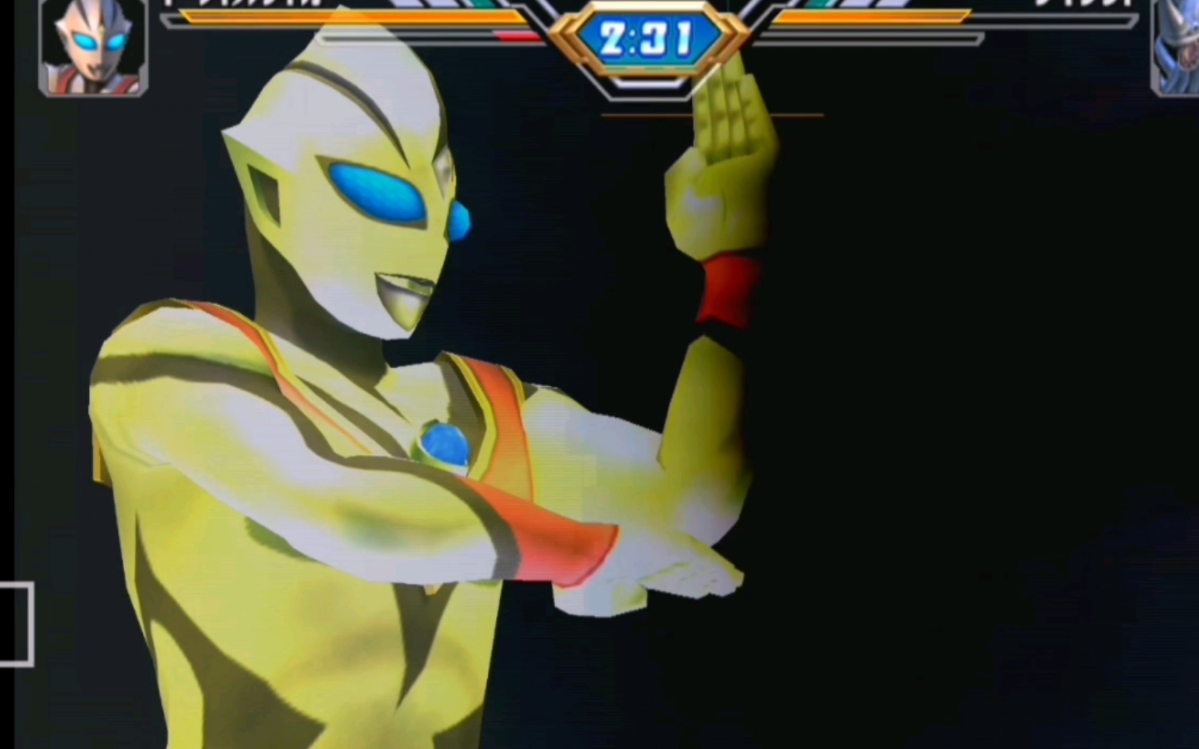 奥特曼格斗进化3 闪耀邪恶迪迦vs泰兰德