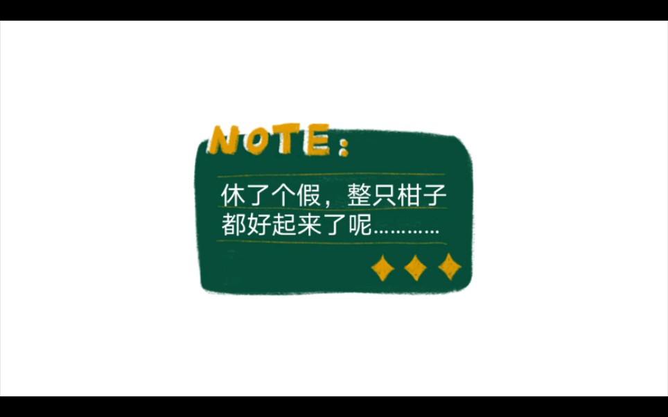 ◎弗莱格◎工作有害健康,休假有益身心,放飞了几天,整只柑子都好起来了~哔哩哔哩bilibili