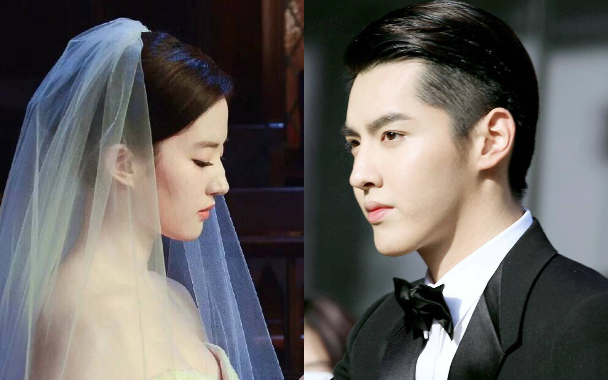 刘亦菲 吴亦凡 杂志婚礼混剪 beautiful in white