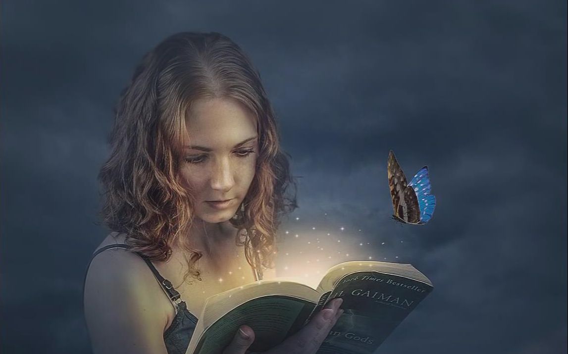 fantasy book manipulation effects photoshop tutorial