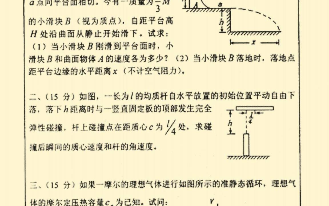 普通物理考研每日一题哔哩哔哩bilibili