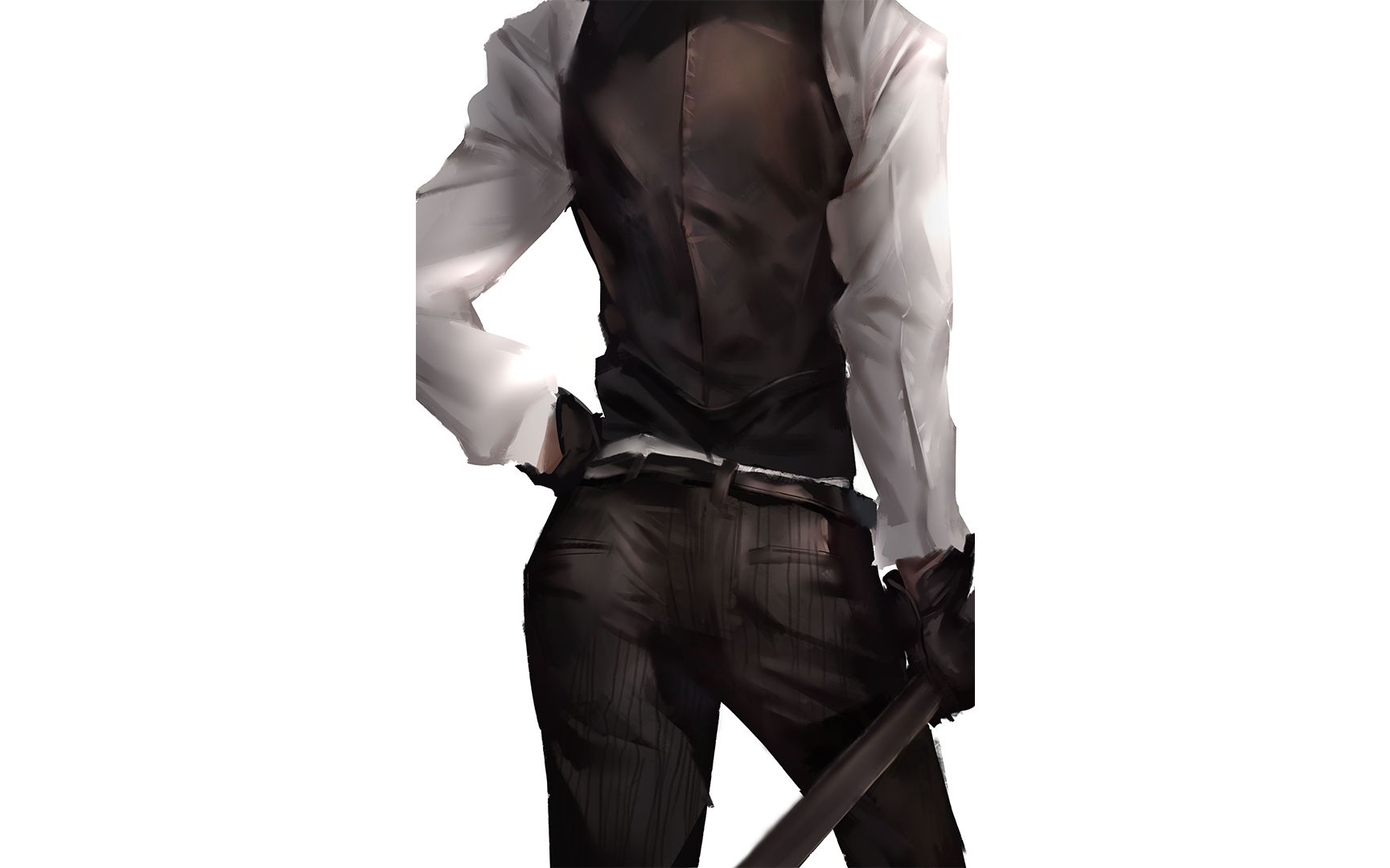 【板绘】表面西装革履的绅士背后竟然.