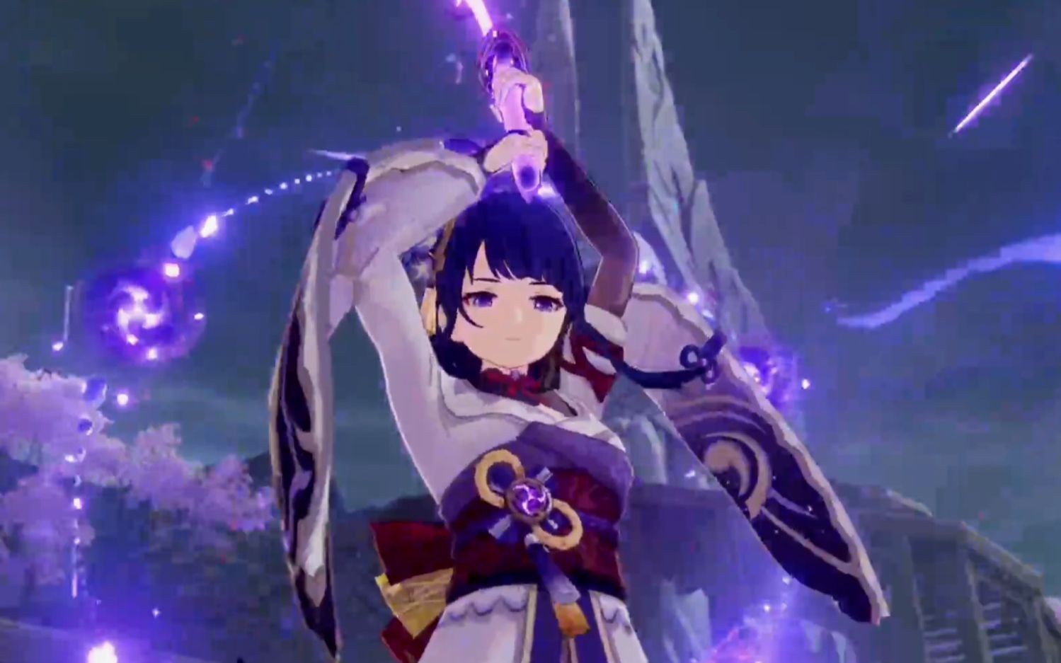 【原神】2.0稻妻剧情 雷神-雷电将军技能演示