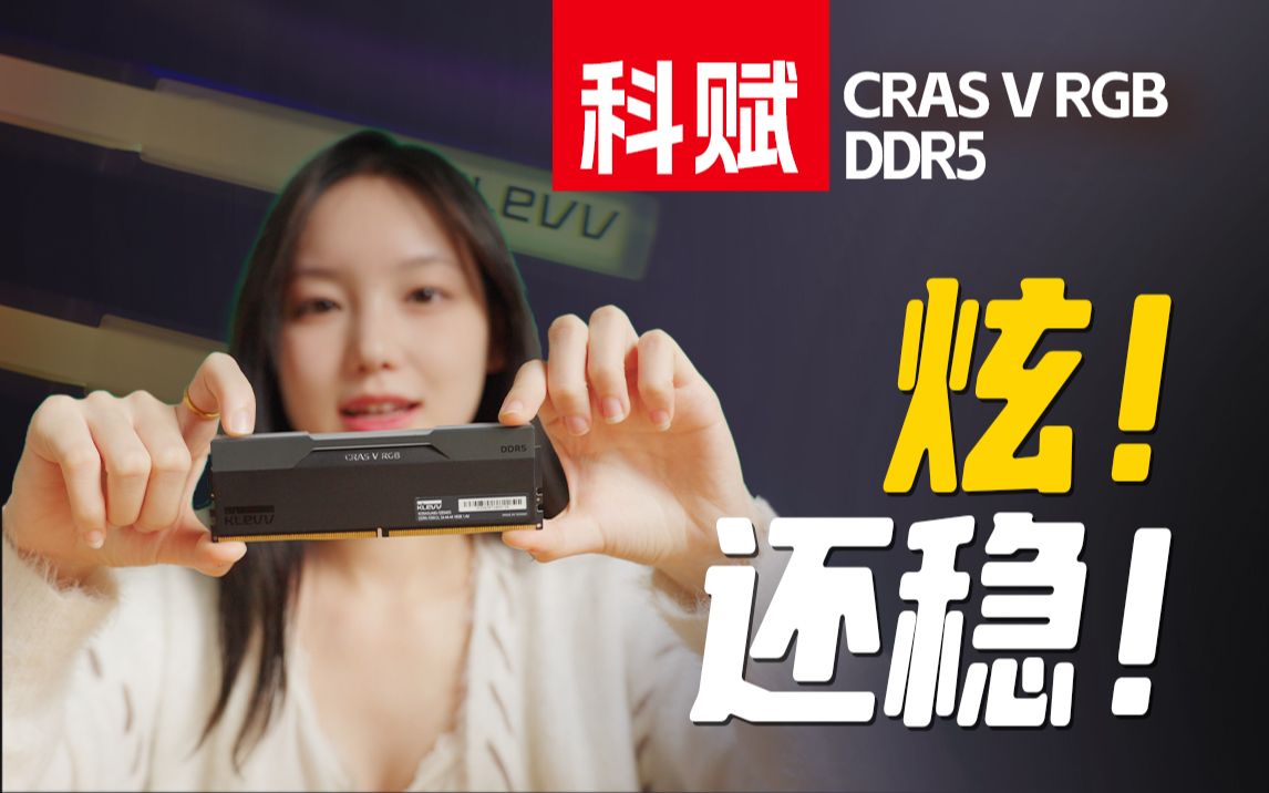 不仅要炫还得要稳!科赋CRAS V RGB DDR5内存哔哩哔哩bilibili